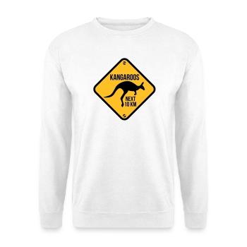 australie - australia - kangourou - Sweat-shirt Unisexe - blanc - Devant