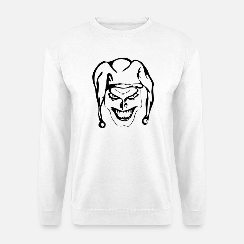 Evil joker - Unisex Sweatshirt - white
