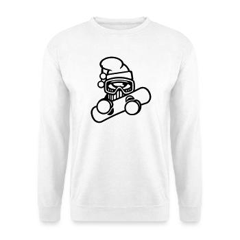 snowboarder, snow, winter - Unisex Sweatshirt - white - Front
