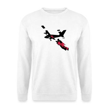 wingsuit_1 - Unisex Sweatshirt - white - Front