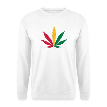 weed rasta - Unisex Sweatshirt - white - Front
