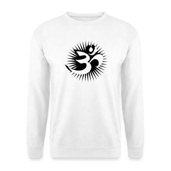 Om Symbol 3D - Unisex Pullover - Weiß - Vorne