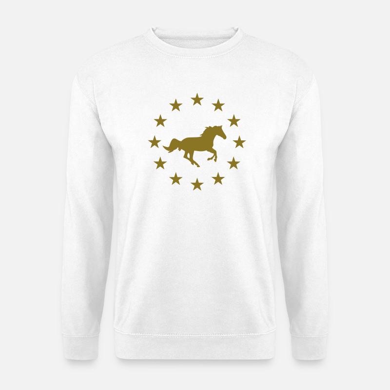 Pferde & Sternen - Unisex Pullover - Weiß