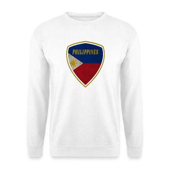 Philippinen Wappen Vintage Geschenk Flagge Manila - Unisex Pullover - Weiß - Vorne