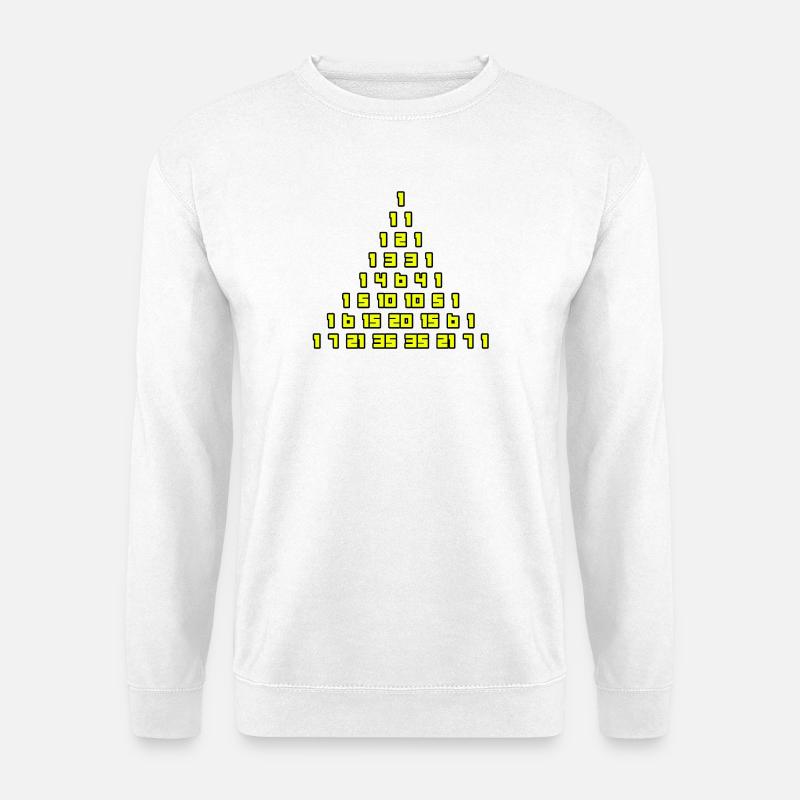 Le triangle de Pascal - Sweat-shirt Unisexe - blanc