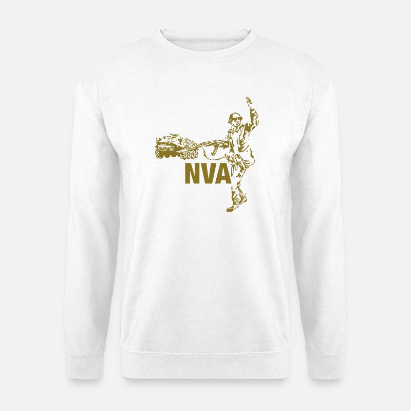 nva_soldat_vektor - Unisex Pullover - Weiß
