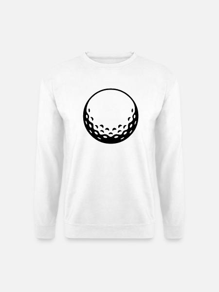 Golfball - einfärbbar - Unisex Pullover - Weiß