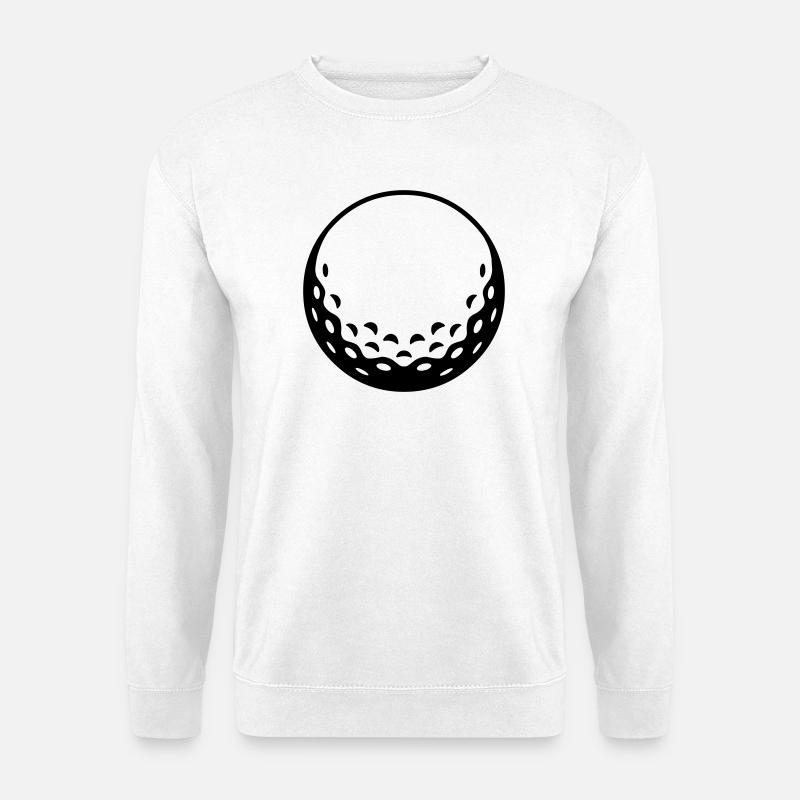 Golfball - einfärbbar - Unisex Pullover - Weiß