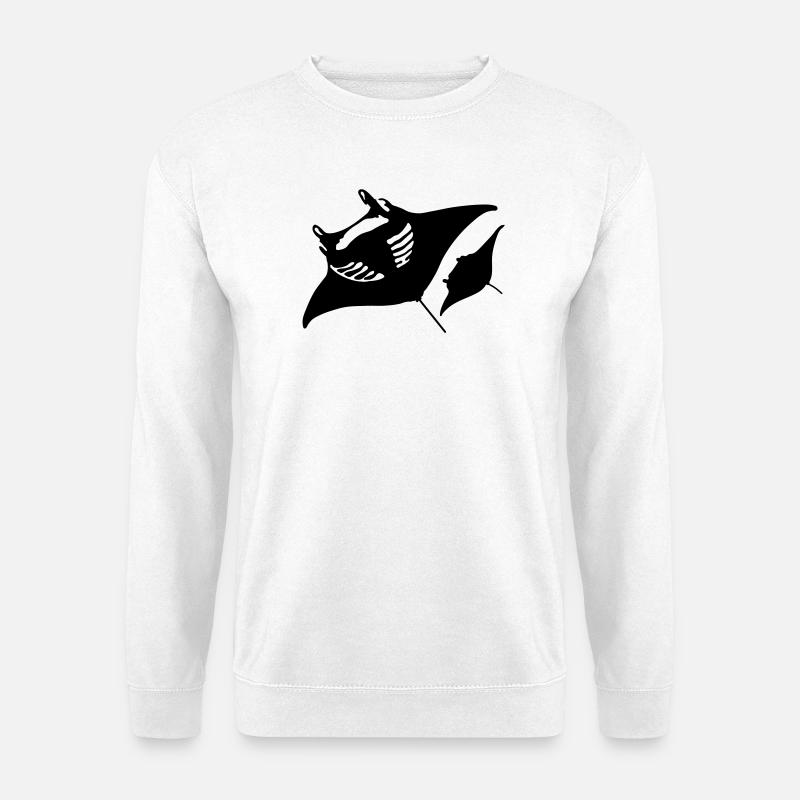 Teufelsrochen - Unisex Pullover - Weiß