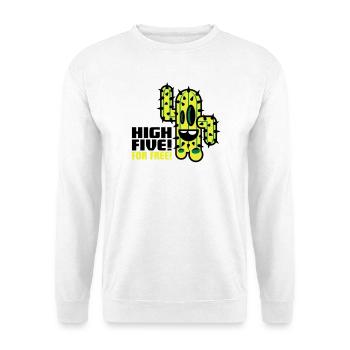 cactus comic - Unisex Sweatshirt - white - Front