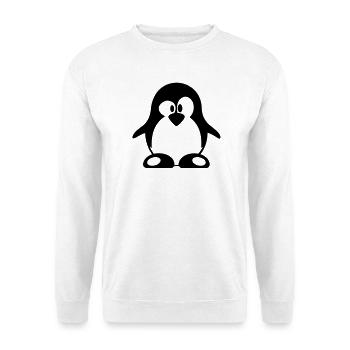 pinguin - Unisex Pullover - Weiß - Vorne