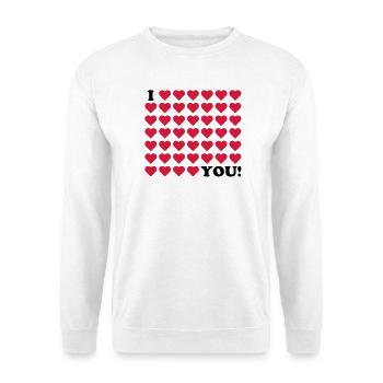 love valentines day wedding - Unisex Sweatshirt - white - Front