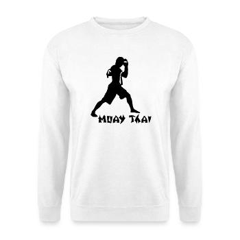 Muay Thai - Unisex Pullover - Weiß - Vorne