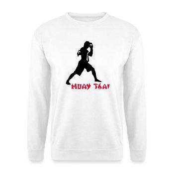 Muay Thai - Unisex Pullover - Weiß - Vorne