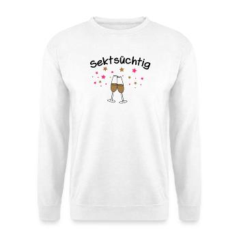 Sektsüchtig - Unisex Pullover - Weiß - Vorne
