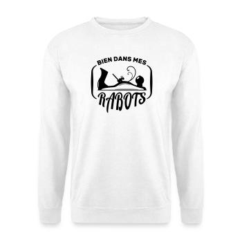 Menuisiers et Ébénistes bien dans ses rabots - Sweat-shirt Unisexe - blanc - Devant