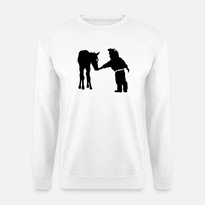 Cowboy - Unisex Pullover - Weiß
