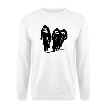 Cycling track - Unisex Sweatshirt - white - Front