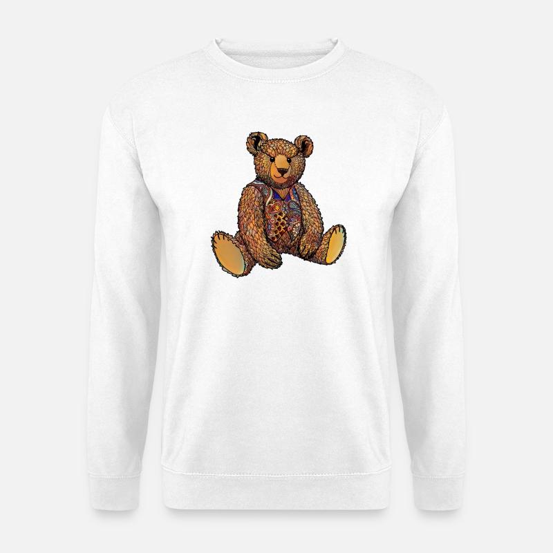Aquarell Ted - Unisex Pullover - Weiß