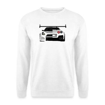 Gtr skyline Autos Tuner Racing Symbol Collage Logo - Unisex Pullover - Weiß - Vorne