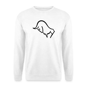 stier - Sweat-shirt Unisexe - blanc - Devant