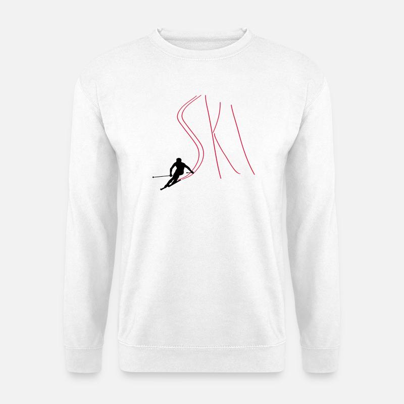 skis - Unisex Sweatshirt - white
