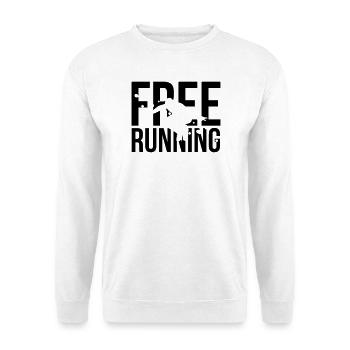 free running - Unisex Sweatshirt - white - Front