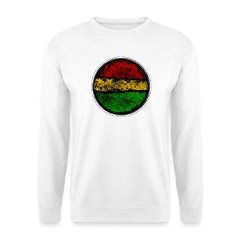 Conception abstraite de drapeau reggae rétro - Sweat-shirt Unisexe - blanc - Devant
