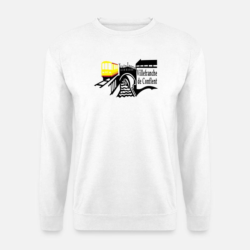 Der kleine gelbe Zug - Unisex Pullover - Weiß