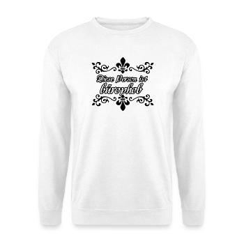 Büro Arbeit Humor lustig Spruch Geschenk - Unisex Pullover - Weiß - Vorne