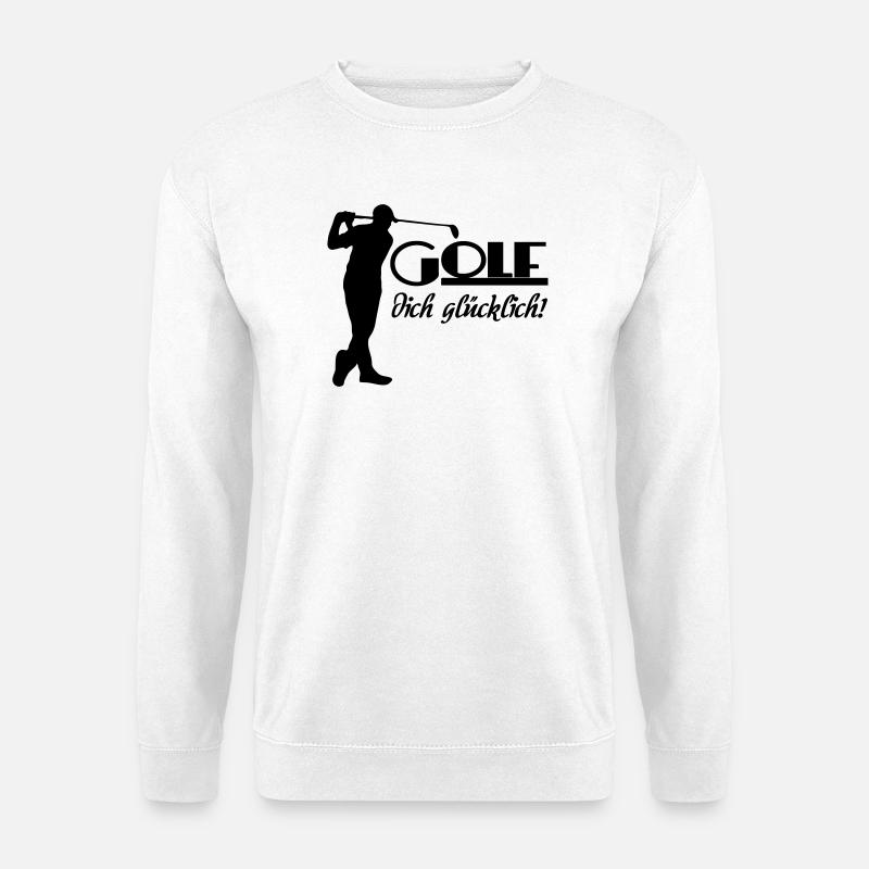 Golf Golfer Sport Sportler Spruch Geschenk - Unisex Pullover - Weiß