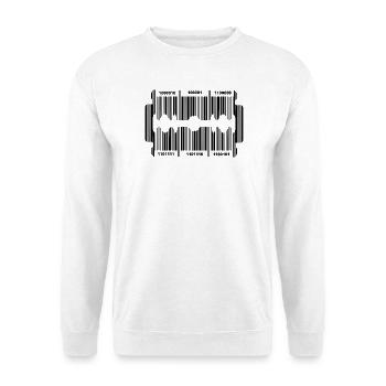 Lame de rasoir avec code secret - Sweat-shirt Unisexe - blanc - Devant