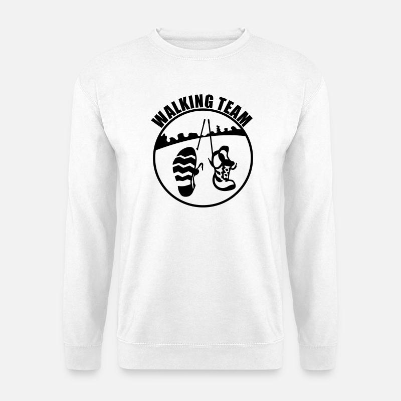 walking team - Unisex Sweatshirt - white