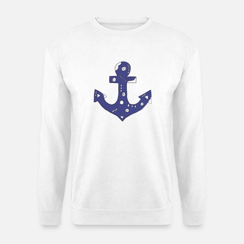Anker - Unisex Pullover - Weiß