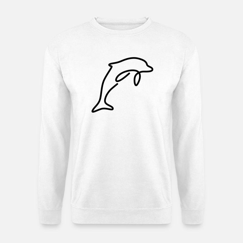 Delfin - Unisex Pullover - Weiß