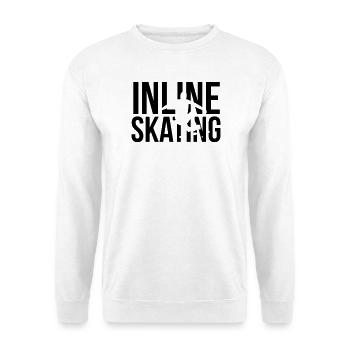 inline skating - Unisex Pullover - Weiß - Vorne