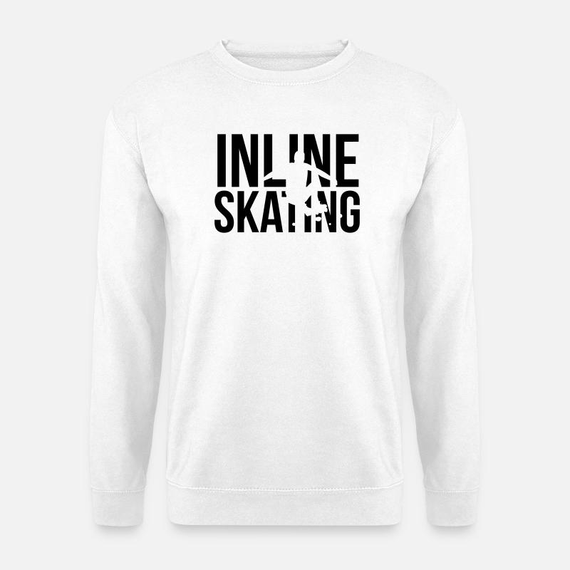 inline skating - Unisex Sweatshirt - white