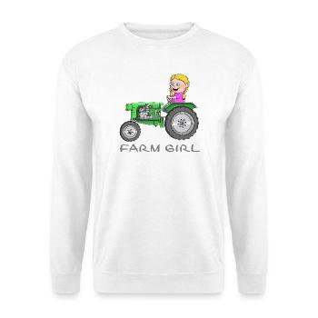 Farm girl - farm girl - Unisex Sweatshirt - white - Front