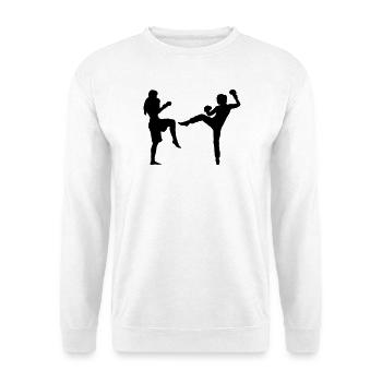 fight_girls - Unisex Pullover - Weiß - Vorne