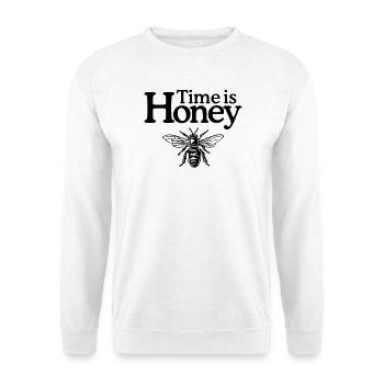Time is Honey - Unisex Pullover - Weiß - Vorne