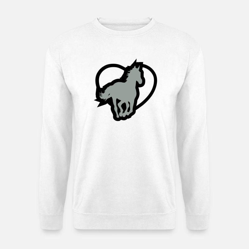 Ein pferd - Unisex Pullover - Weiß