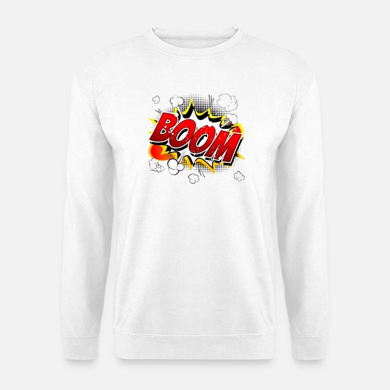 Boom Comic Graphic - Unisex Sweatshirt - white