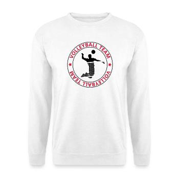 Volleyball team - Unisex Pullover - Weiß - Vorne