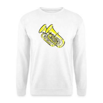 tubiste - Sweat-shirt Unisexe - blanc - Devant