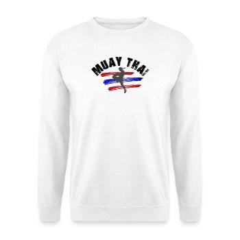 MUAY THAI - Unisex Pullover - Weiß - Vorne