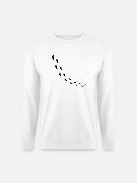 fussabdruecke_kommt - Unisex Pullover - Weiß