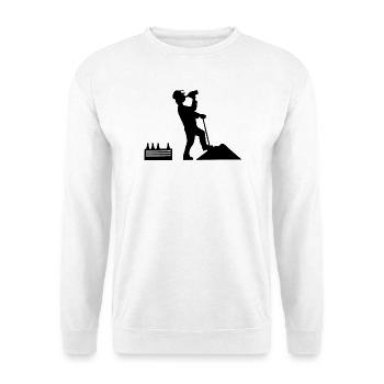Ouvriers du bâtiment - Sweat-shirt Unisexe - blanc - Devant