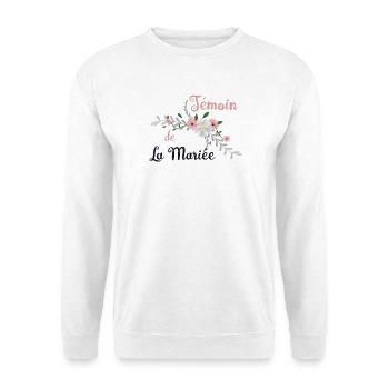 Zeuge der Blumenbraut - Unisex Pullover - Weiß - Vorne
