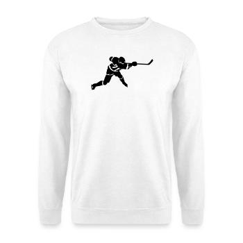 Eishockey - Unisex Pullover - Weiß - Vorne