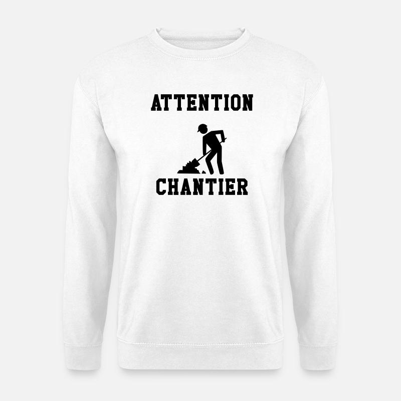 Warning Site - Unisex Sweatshirt - white
